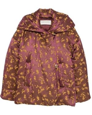 Dries Van Noten Giacca Stampata Vacali - Marrone