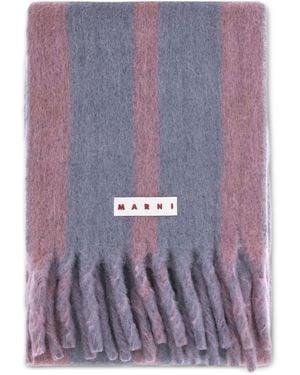Marni Wool Scarf - Purple