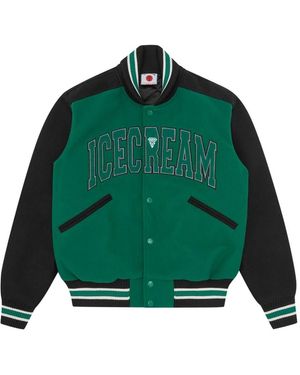 ICECREAM University Varsity Jacket - Green