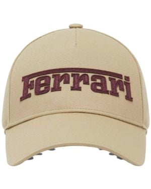 Ferrari Baseball Cap With Embroidery - Metallic