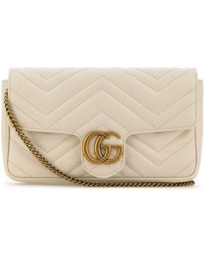 Gucci Mini Borsa Gg Marmont - Neutro