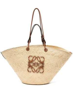 Loewe Anagram Rafia Large Tote - Natural