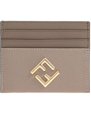 Fendi Baguette Leather Card Case - Brown