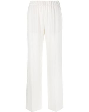 Alberto Biani Cady Elasticated Trousers - White