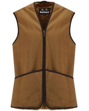 Barbour Waistcoat Zip Liner - Brown