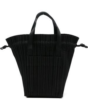 Pleats Please Issey Miyake Pleated Crossbody Bag - Black
