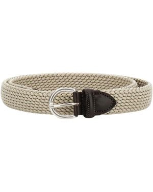 Alberto Luti Braided Belt - Natural