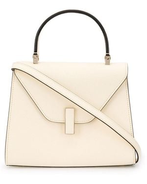 Valextra Iside Mini Leather Handbag - Natural