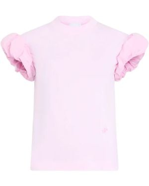 Patou T-Shirt With Faille Details - Pink