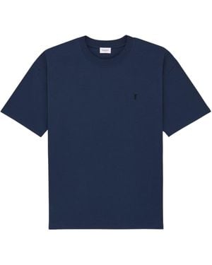 Saint Laurent Oversized Cassandre T-Shirt - Blue