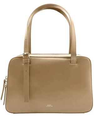 A.P.C. Virginie Box Bag - Natural