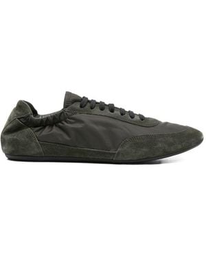 Prada Collapse Re-Nylon And Suede Trainers - Black