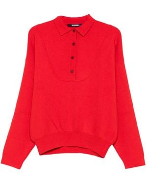 Jacquemus La Maille Vareuse Polo Shirt - Red