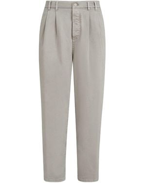 Brunello Cucinelli Cotton Trousers - Grey