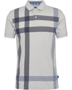 Barbour Blaine Plaid Polo - Grey