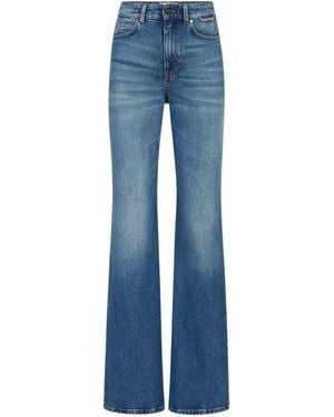 Iceberg Stone Wash New Flare Fit Trousers - Blue
