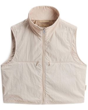 Woolrich Nylon Zipped Vest - Natural
