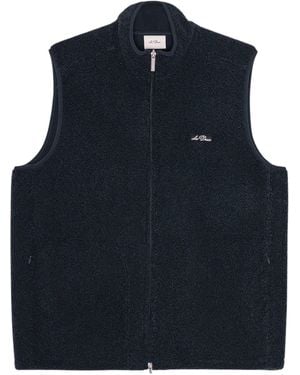 Les Deux Patch Teddy Vest By - Blue