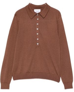 Be You Cashmere And Silk Polo Jumper - Brown