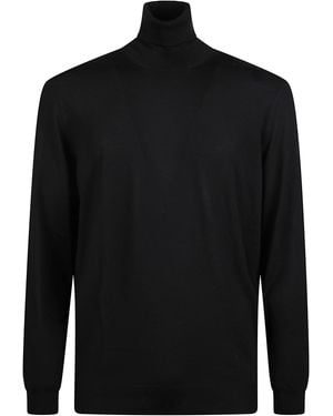 Drumohr Turtleneck Long Sleeves Sweather - Black