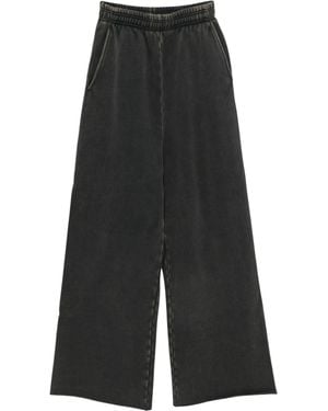 Entire studios Pantaloni Track Con Vita Elasticizzata E Effetto Slavat - Grigio