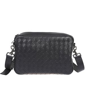 Bottega Veneta Braided Camera Bag - Black