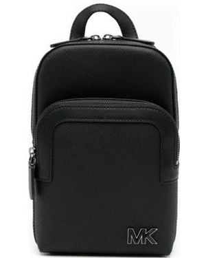 Michael Kors Edison Logo Shoulder Bag - Black