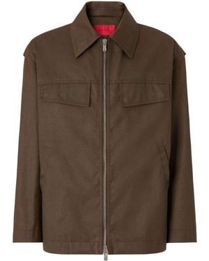 Ferrari Cotton Bomber Jacket - Brown