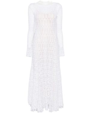 forte_forte Lace Long Dress - White