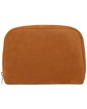 Brunello Cucinelli Leather Beauty-Case - Brown