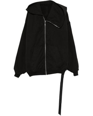 Rick Owens Cotton Oversized Bomber Jacket - Black