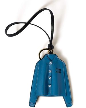 Miu Miu Shirt Leather Trick - Blue