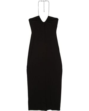 Michael Kors Abito Con Scollo All'Americana - Nero