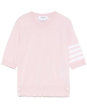 Thom Browne Wool Crewneck Sweater - Pink