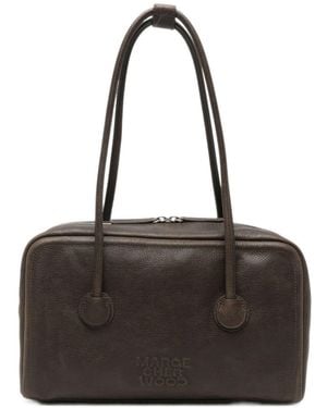 Marge Sherwood Leather Boston Bag - Black