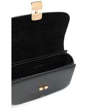 A.P.C. Leather Cross Body Bag - Black