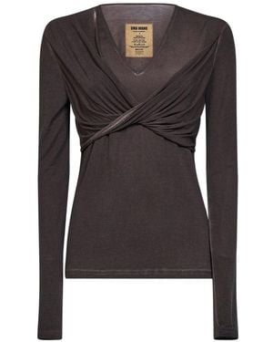 Uma Wang Twisted Top - Black