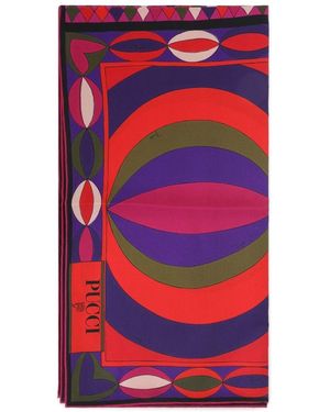 PUCCI Printed Silk Foulard - Red