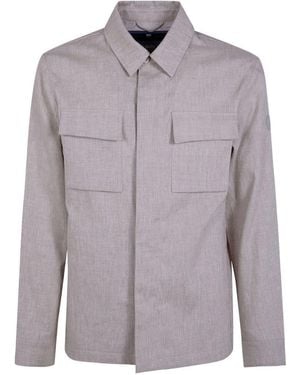 People Of Shibuya Linen Overshirt - Purple