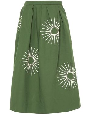 Dries Van Noten Gonna Midi - Verde
