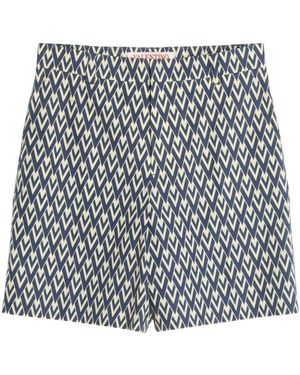 Valentino Cotton Bermuda Shorts - Black