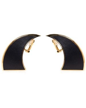 Alaïa Medium Earrings - Black