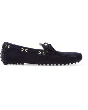 Car Shoe Suede Moccasin - Black