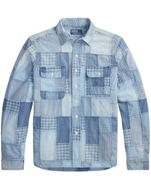 Polo Ralph Lauren Shirt With Patches - Blue