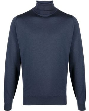 John Smedley Cherwell Turtleneck - Blue