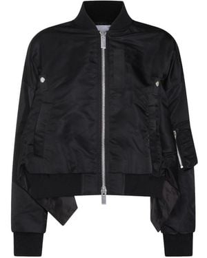Sacai Nylon Bomber Jacket - Black