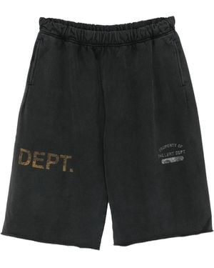 GALLERY DEPT. Bermuda Shorts With Logo - Black