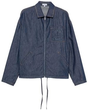 Loewe Denim Zipped Jacket - Blue