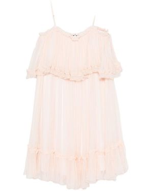 Chloé Silk Mini Dress - Pink