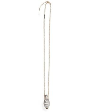 Chloé Mirror Necklace - White